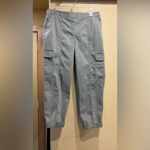 Chicos Cargo Pants in Olive Green Sz 1